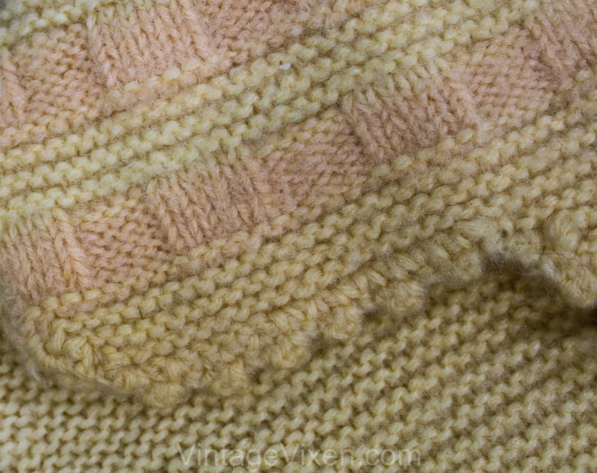 3T Toddler's Winter Snow Suit - 1920s 30s Hand Knitted Wool Sweater, Pants with Foot Covers & Hat - Ivory and Pink Girl's - As Is - Chest 18