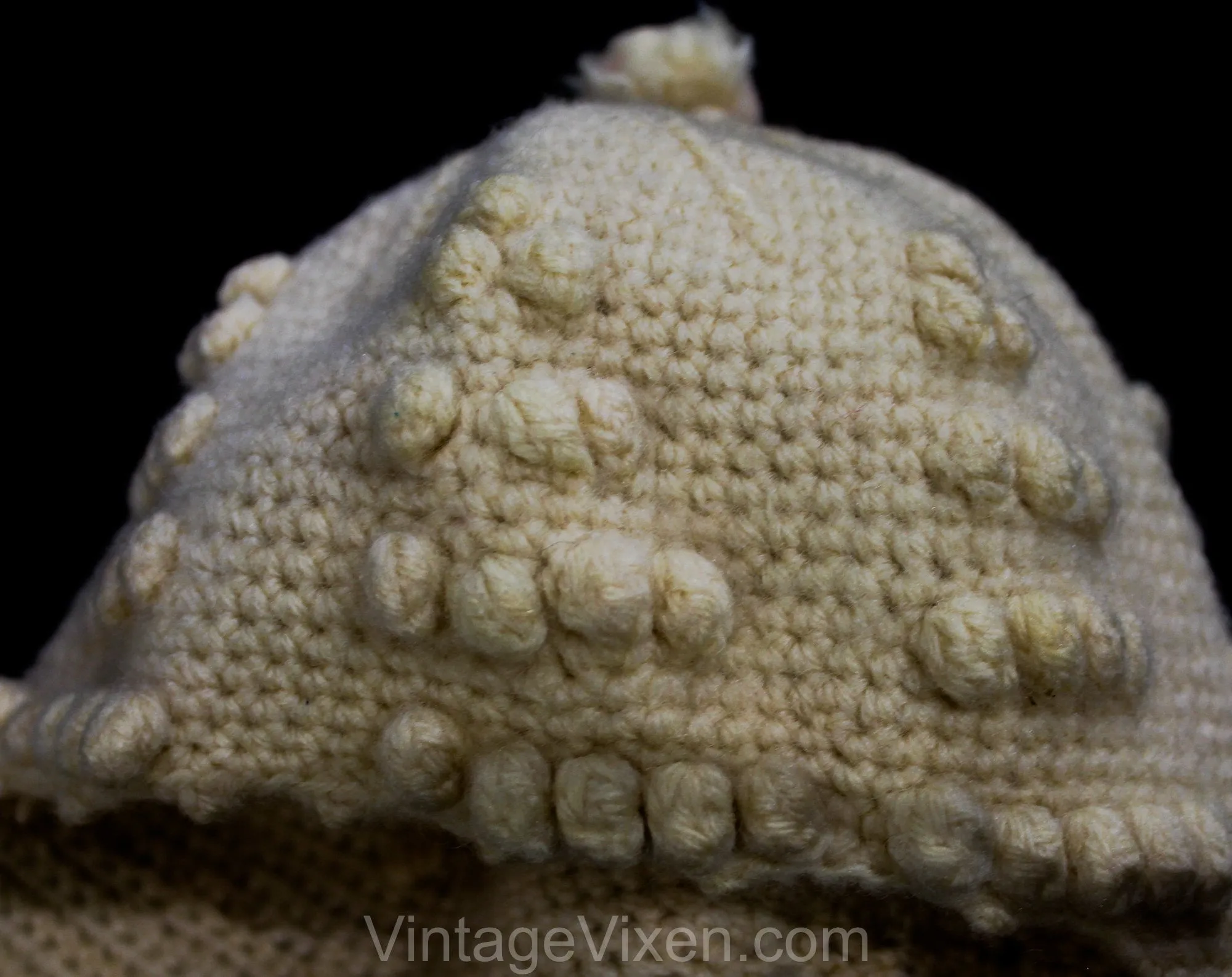 3T Toddler's Winter Snow Suit - 1920s 30s Hand Knitted Wool Sweater, Pants with Foot Covers & Hat - Ivory and Pink Girl's - As Is - Chest 18