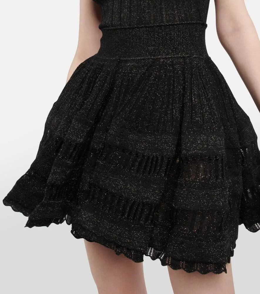 Alaia Crinoline wool-blend minidress
