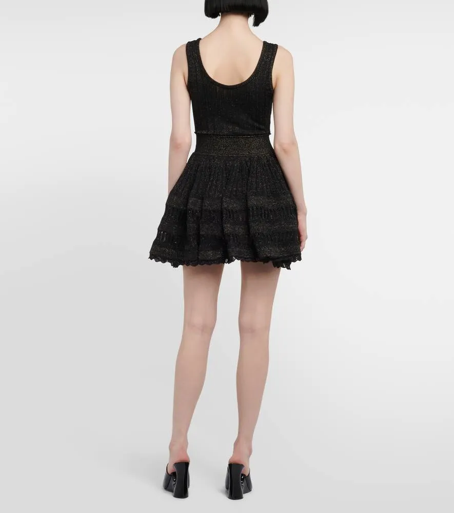 Alaia Crinoline wool-blend minidress