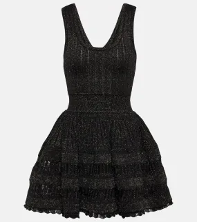 Alaia Crinoline wool-blend minidress