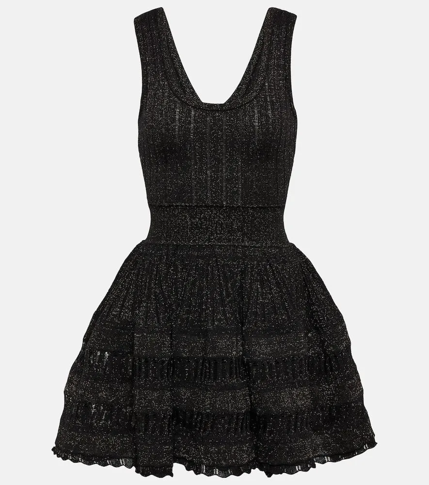 Alaia Crinoline wool-blend minidress