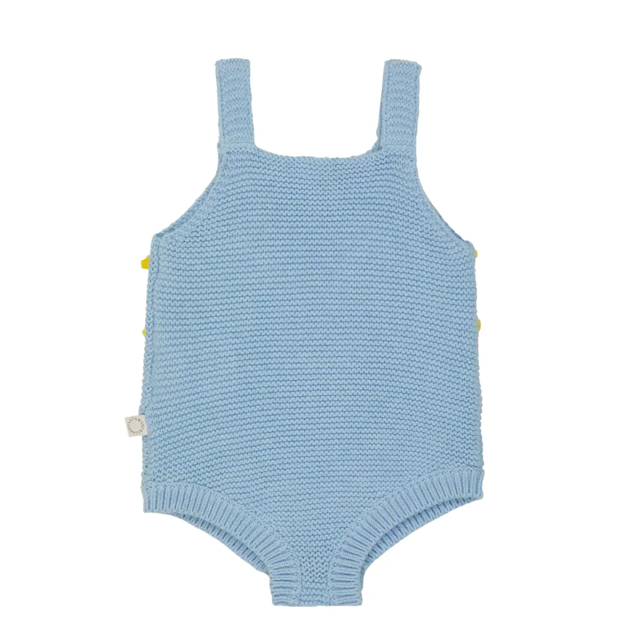 Baby intarsia cotton-blend bodysuit