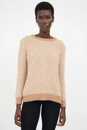 Beige & Cream Wool Blend Top