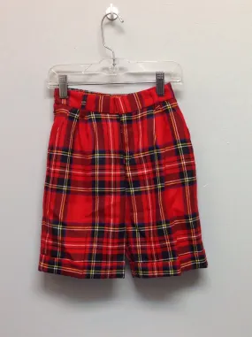 Best & Co. Size 6 Red Plaid Wool Boys Shorts