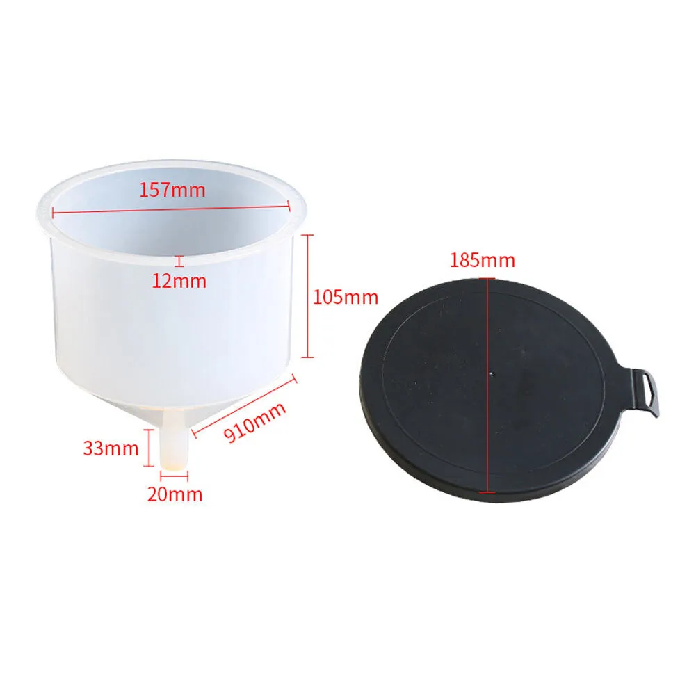 Car Radiator Coolant Filling Funnel Kit, Transparent Funnel Spill