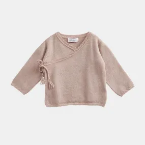 Cashmere Wrap Top and Footed Legging Set | Rose