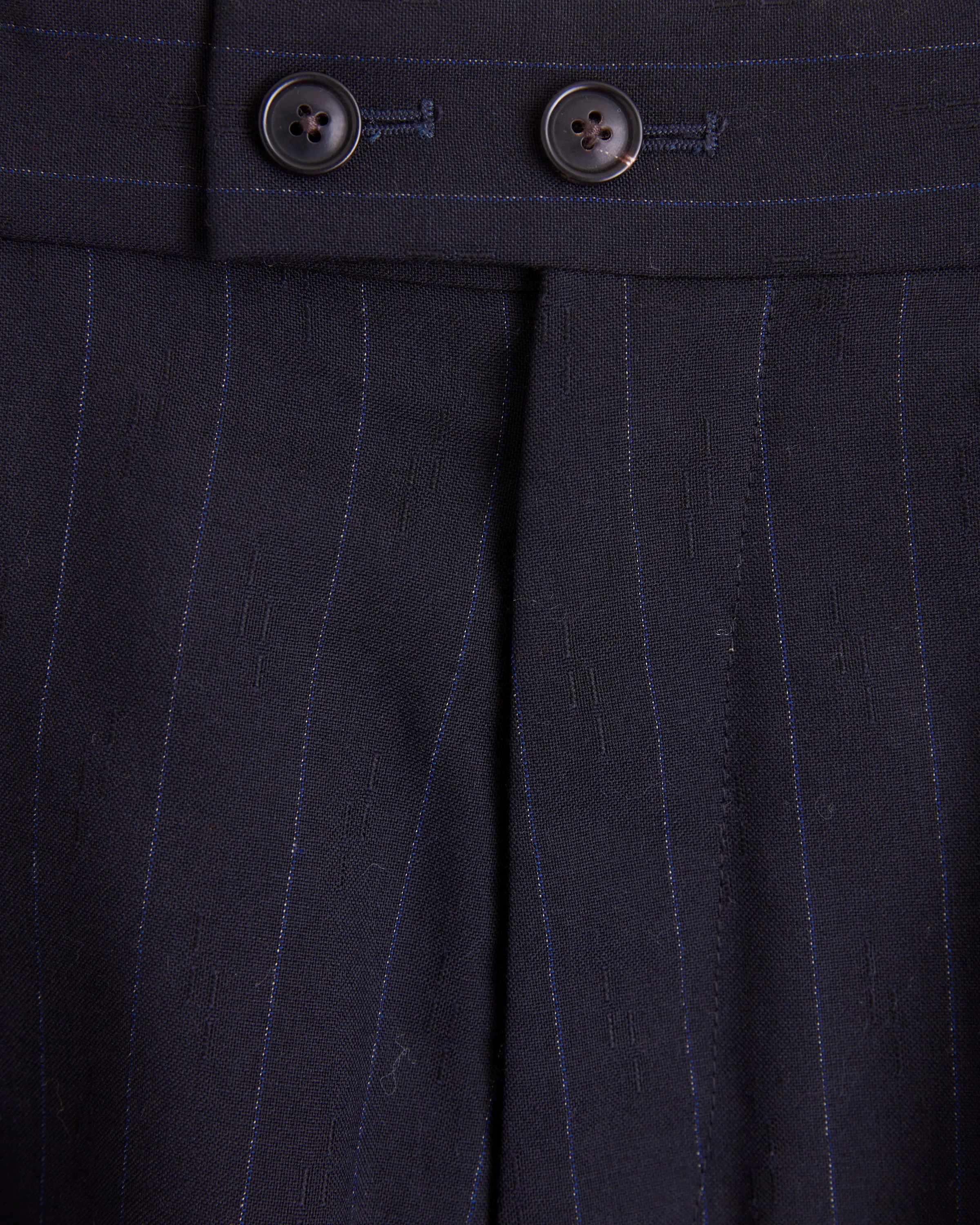 Digit Stripe Wool Shorts - 27