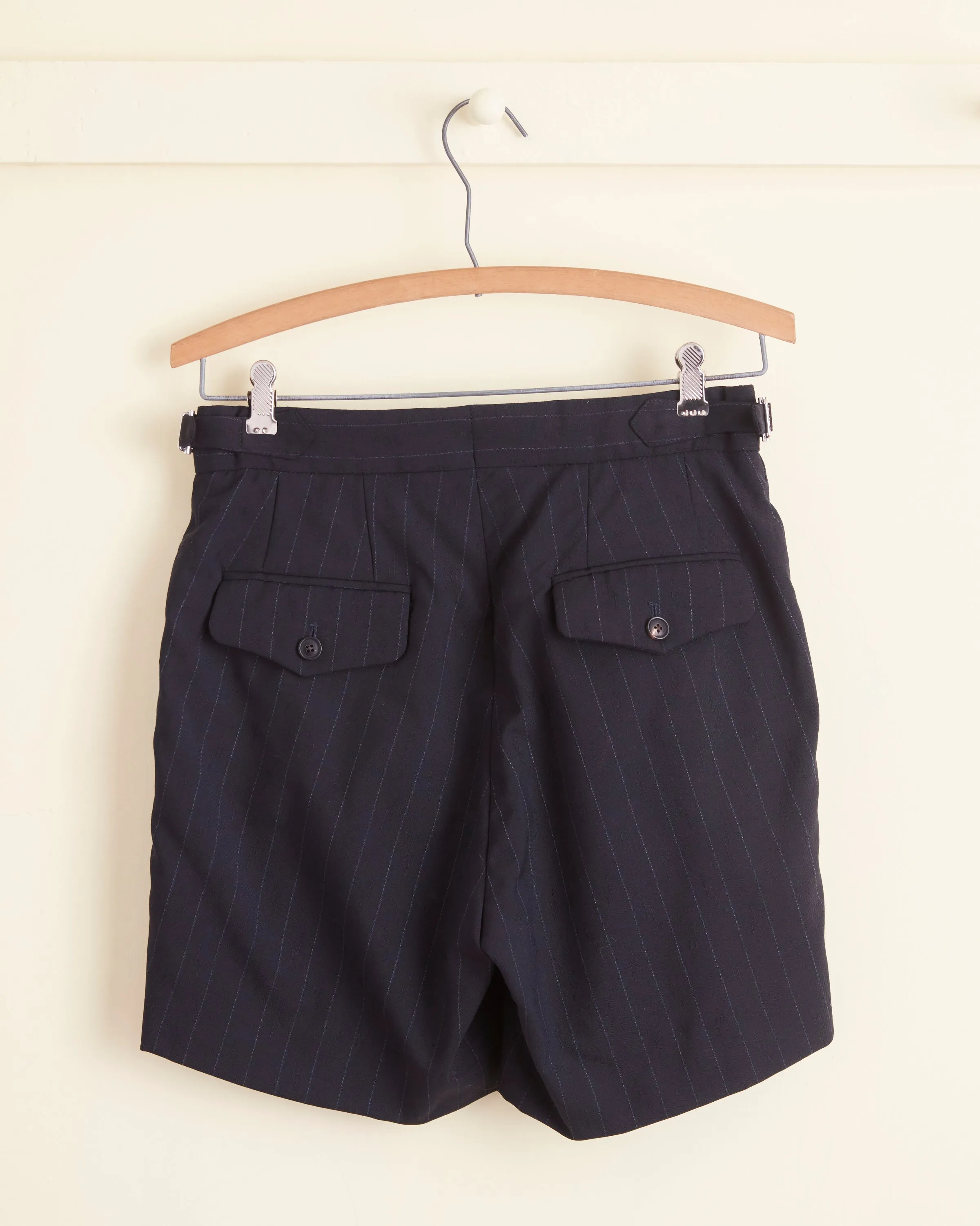 Digit Stripe Wool Shorts - 27