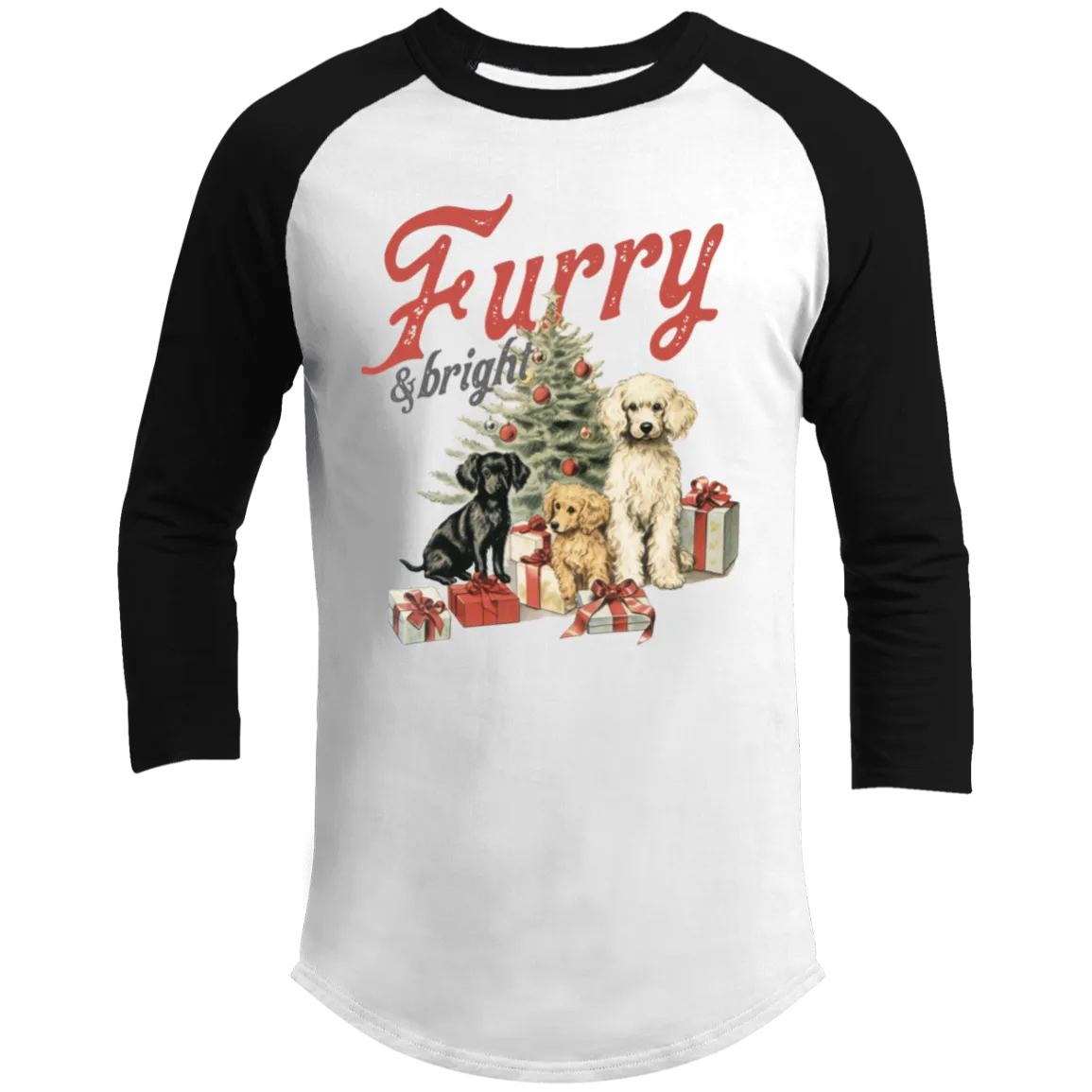 Furry & Bright | Long Sleeve Shirt | Christmas Cute Doggie