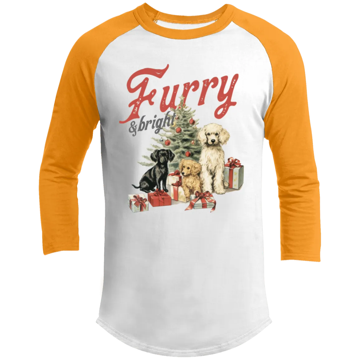 Furry & Bright | Long Sleeve Shirt | Christmas Cute Doggie
