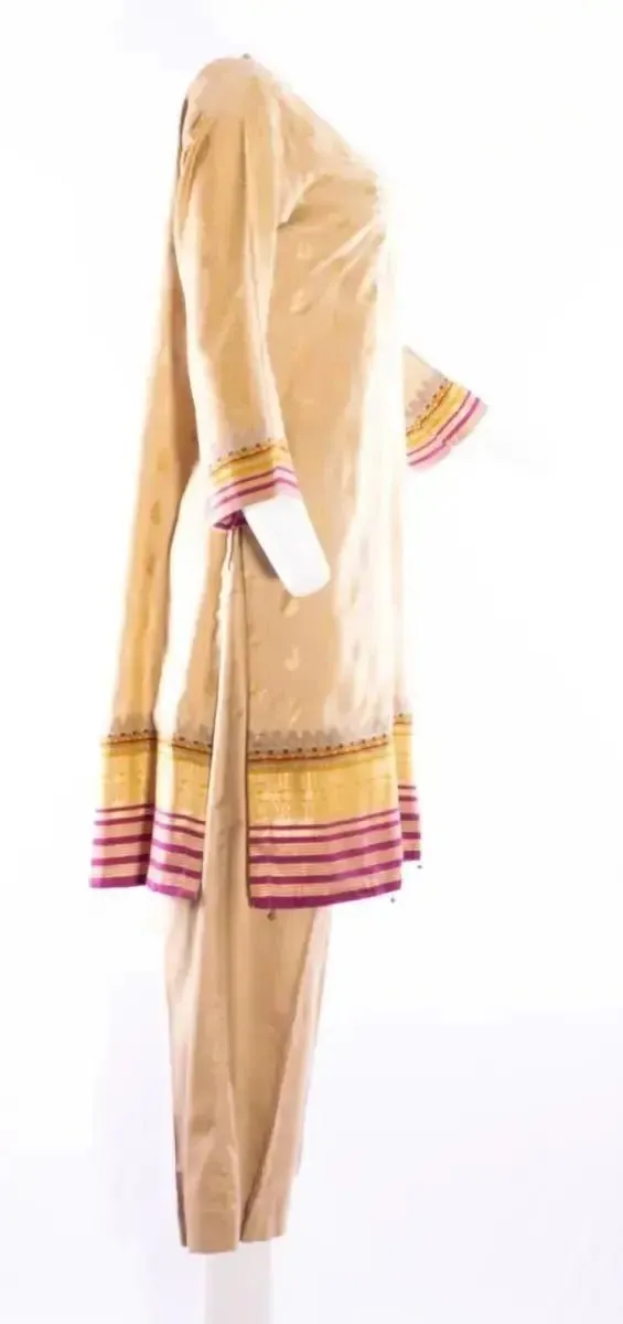 IshDeena Embroidered Indian Pakistani Dresses for Women - Wool Shawl Three Piece Set