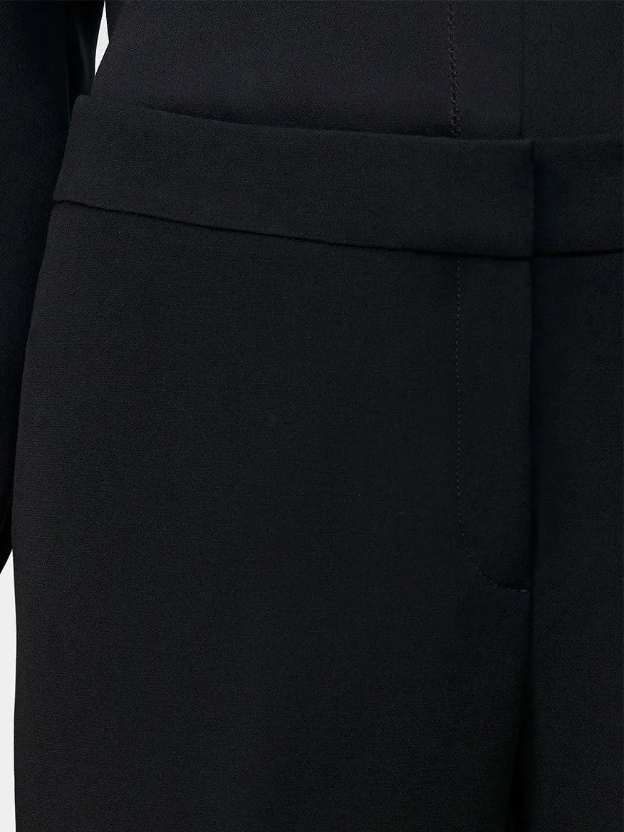 Lafayette 148 New York Finesse Crepe Barrow Pant in Black