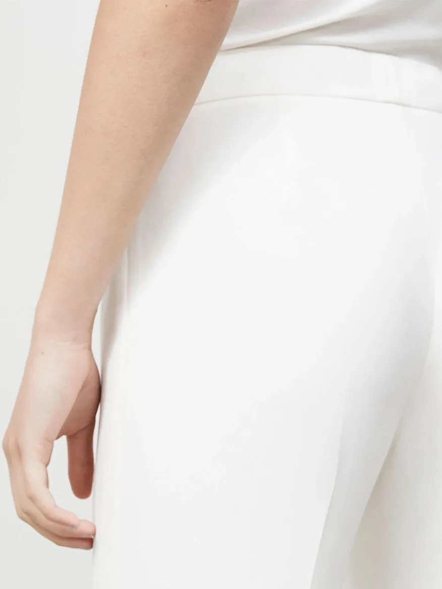 Lafayette 148 New York Finesse Crepe Barrow Pant in Cloud