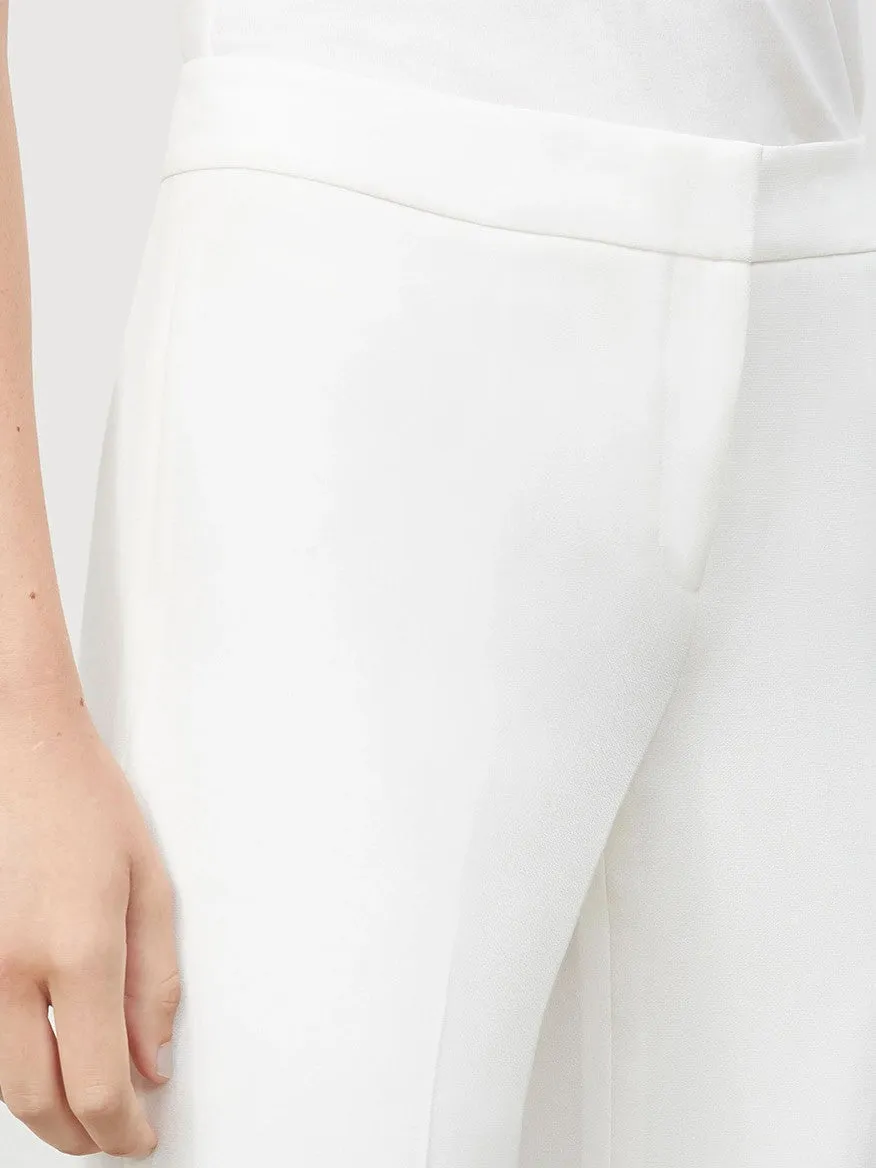 Lafayette 148 New York Finesse Crepe Barrow Pant in Cloud