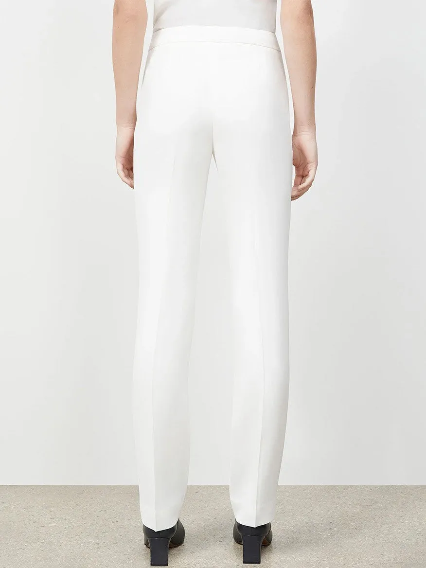 Lafayette 148 New York Finesse Crepe Barrow Pant in Cloud