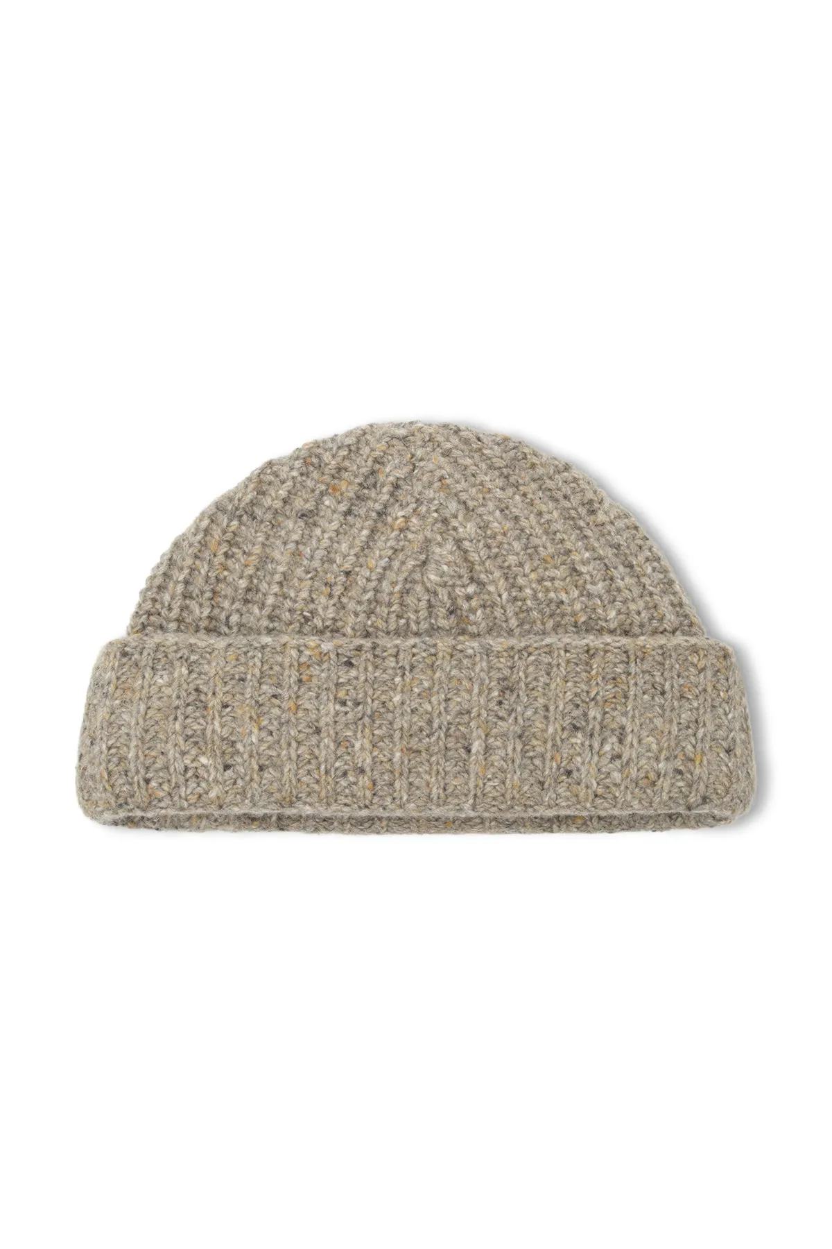 Olive Merino Wool Blend Knit Beanie