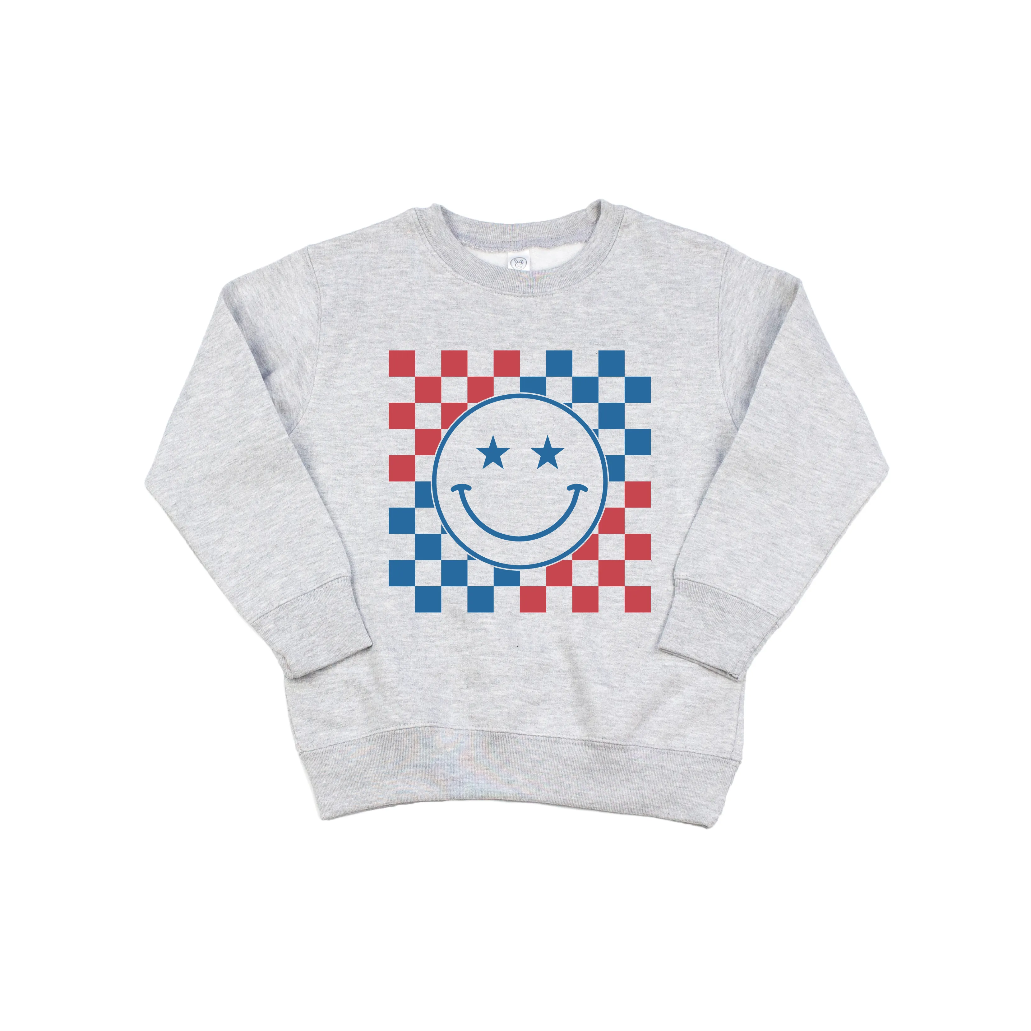 Red White and Blue | Kid's Crewneck Pullover Sweatshirt