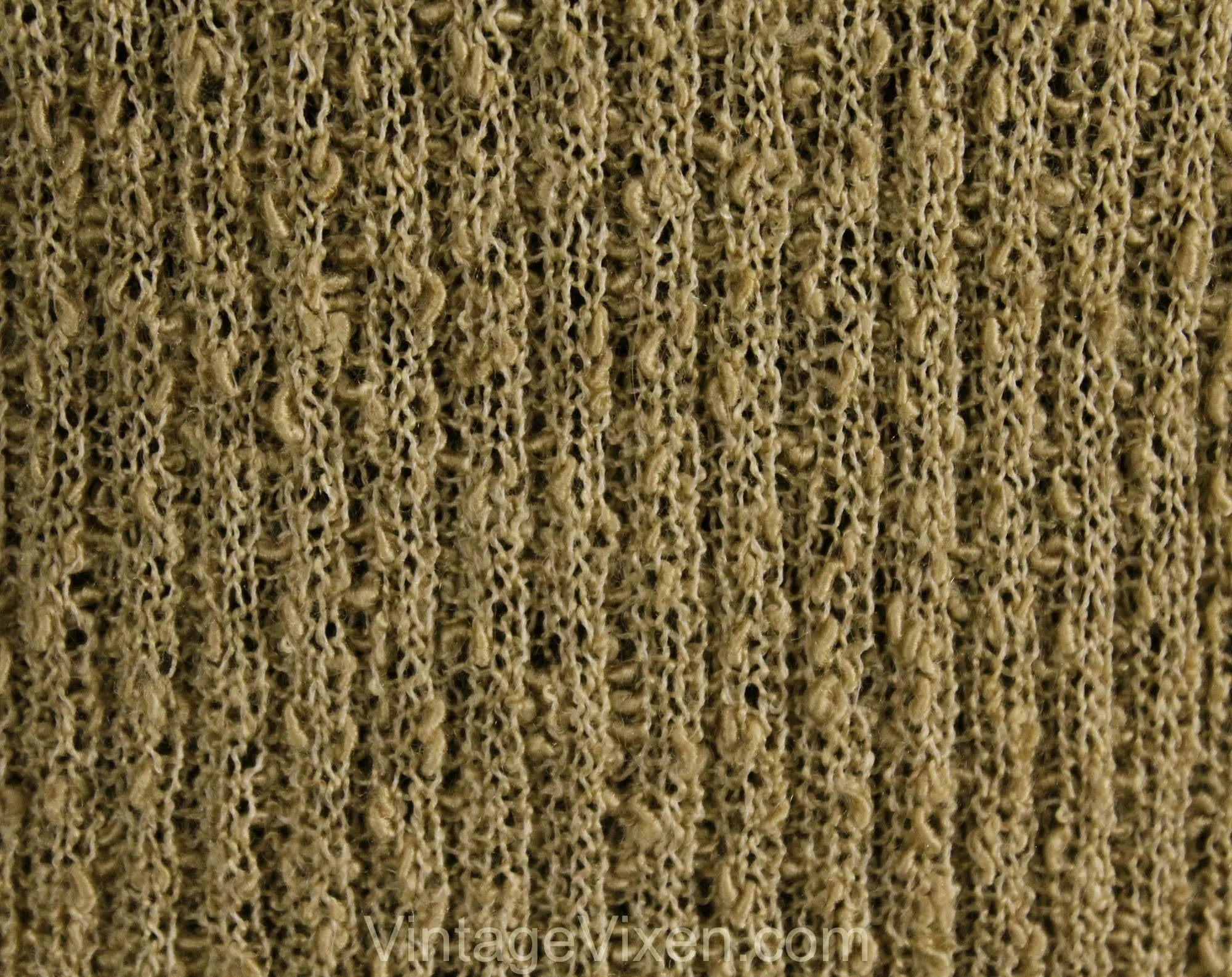 Size 6 Tan Pullover - 1980s Taupe Boucle Sweater - Small 80s V Neck Casual 80's Nubby Textured Beige Knit Top - Fall Autumn - Bust 34