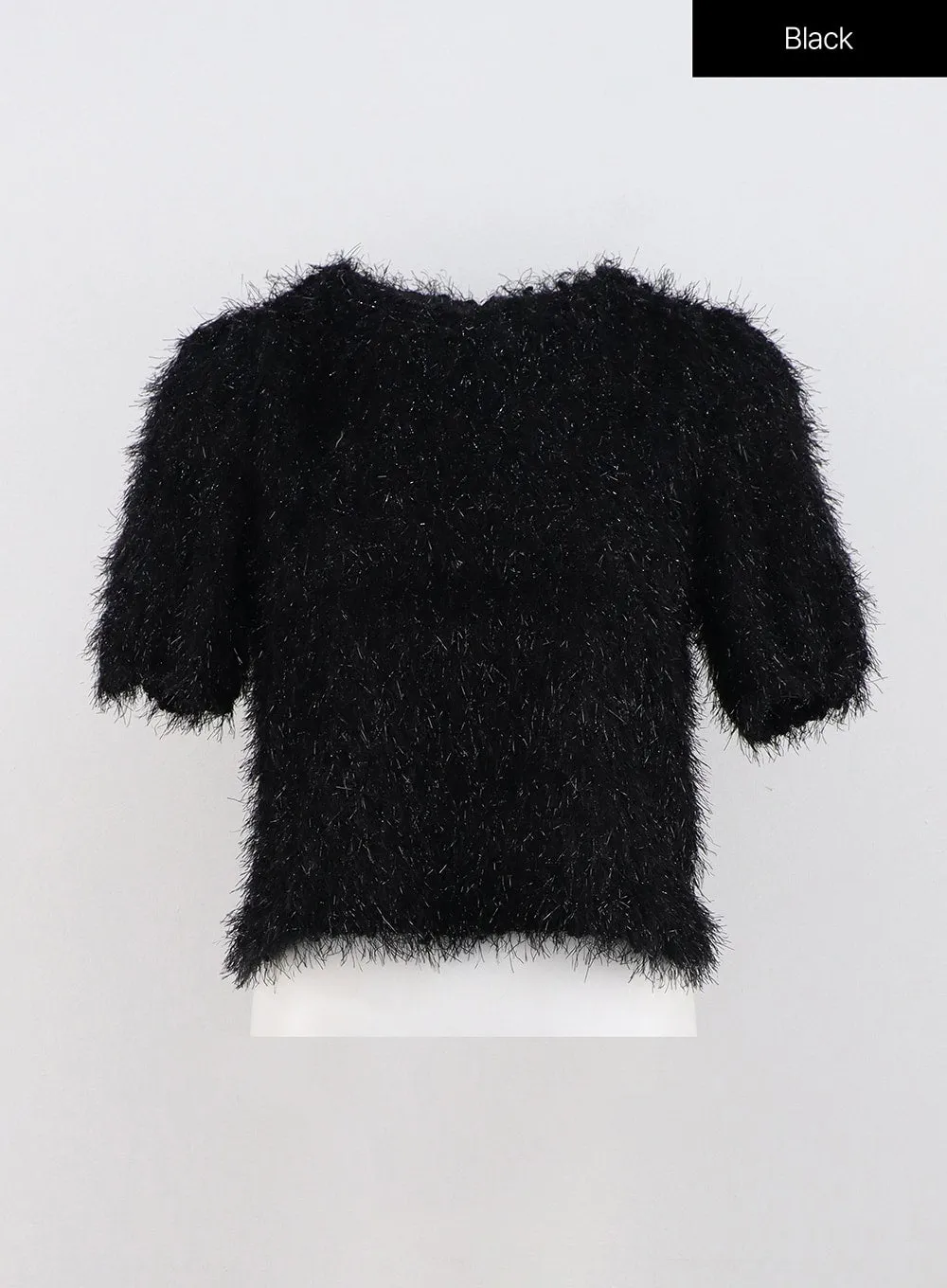 Textured Short Sleeve Knit Sweater ON320