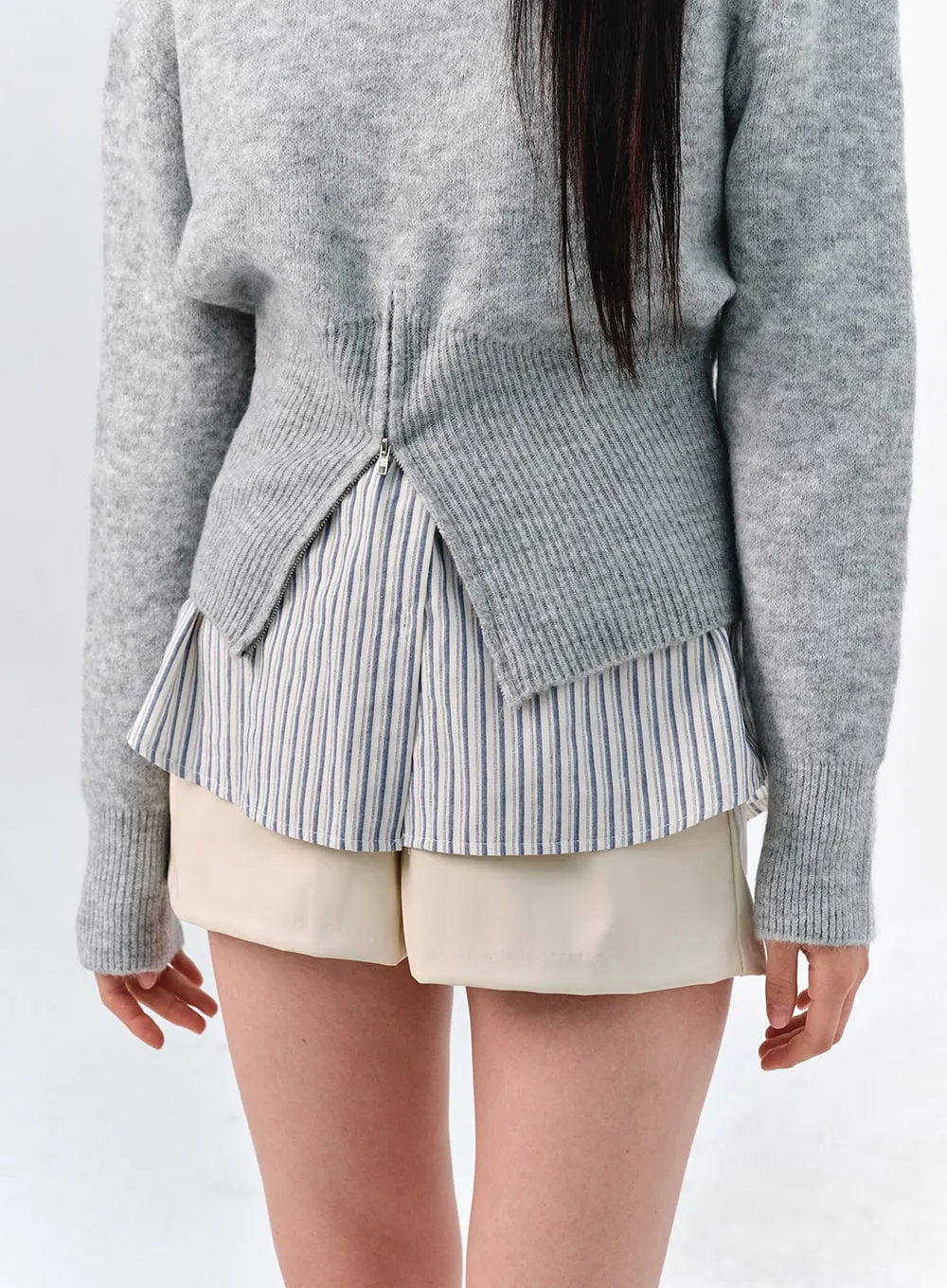 Textured Twist Pullover Knit OO319