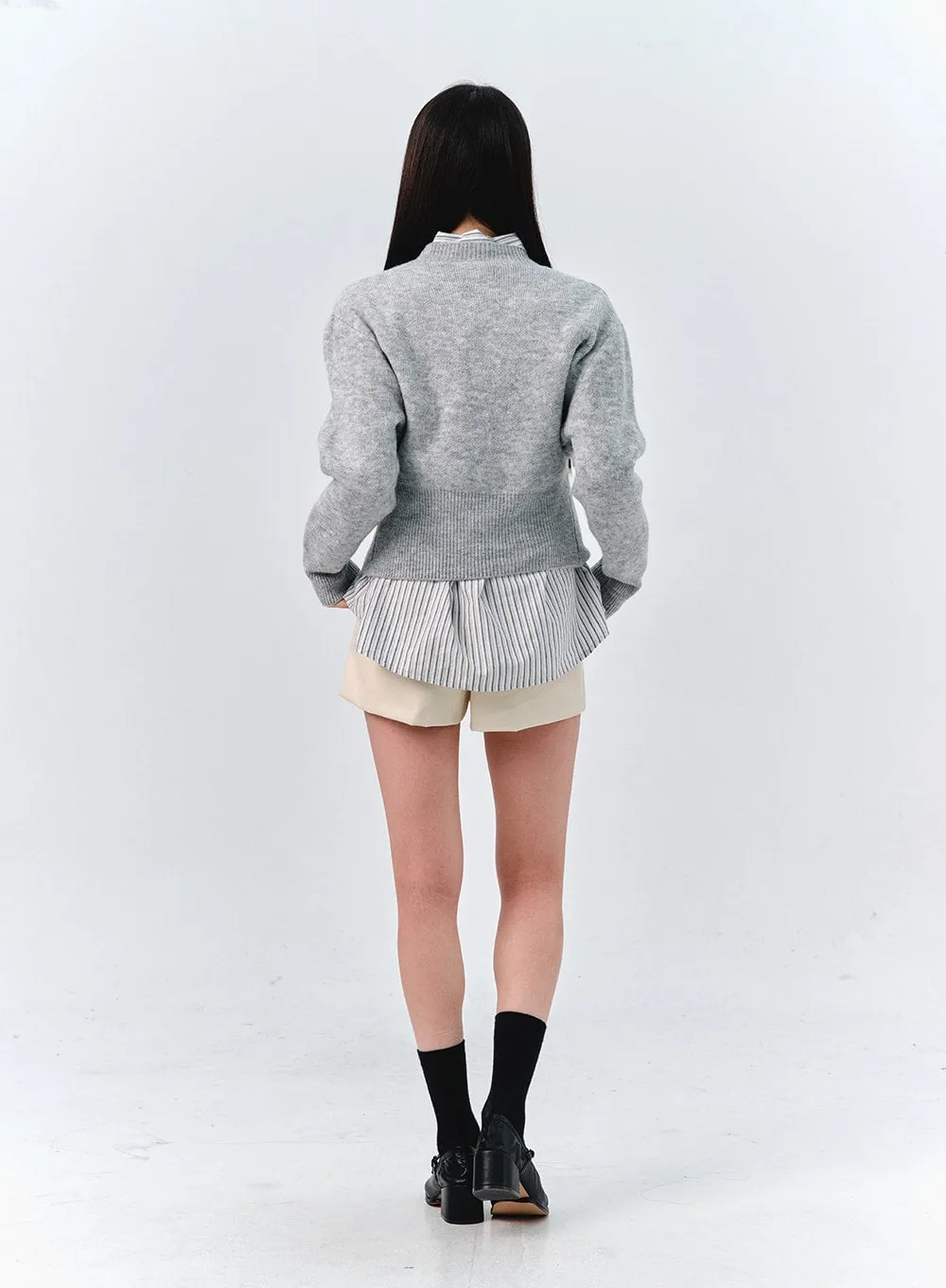 Textured Twist Pullover Knit OO319