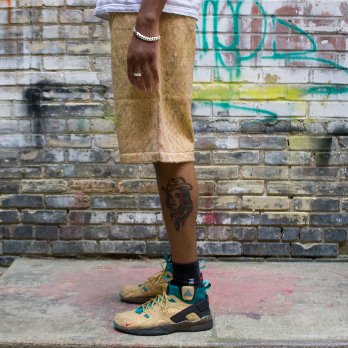 Wings Print Knit Short